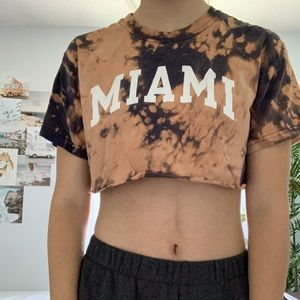 Cropped tie dye Miami top